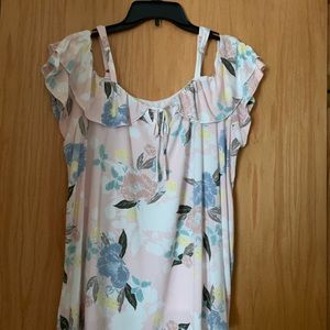 Torrid Super Soft Floral Blouse Sz.0 NWOT